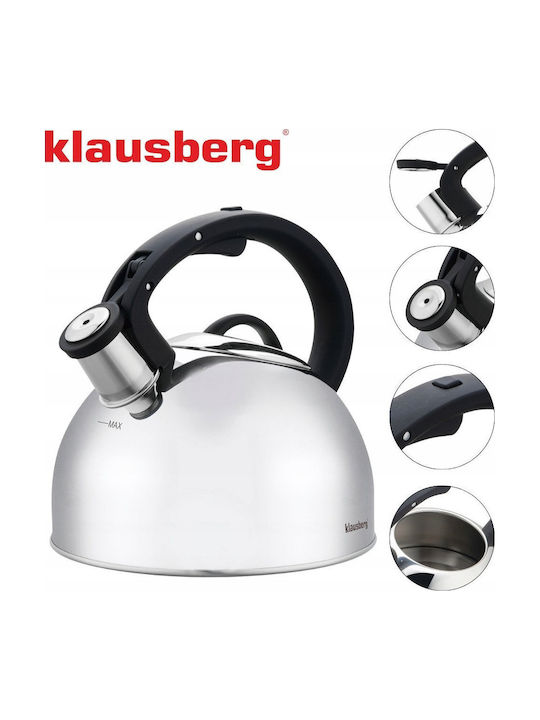 Klausberg Kettle Stainless Steel Gray 2500ml