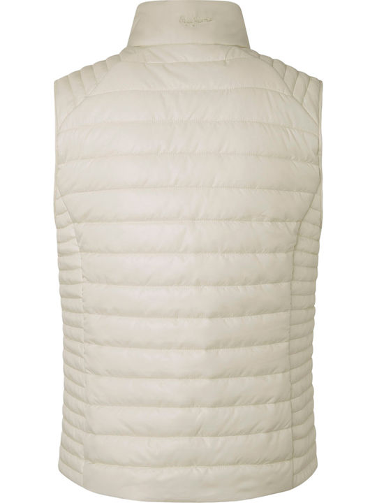 Ronna Women's Short Puffer Jacket for Spring or Autumn White