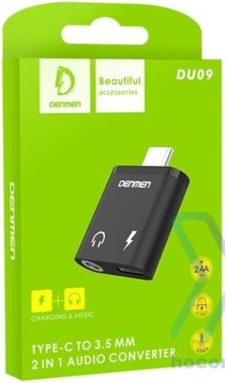 Ven-Dens Μετατροπέας USB-C male σε 3.5mm / USB-C male 1τμχ