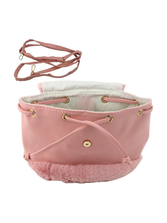 Pink Plush Children's Backpack Adjustable Straps Lean