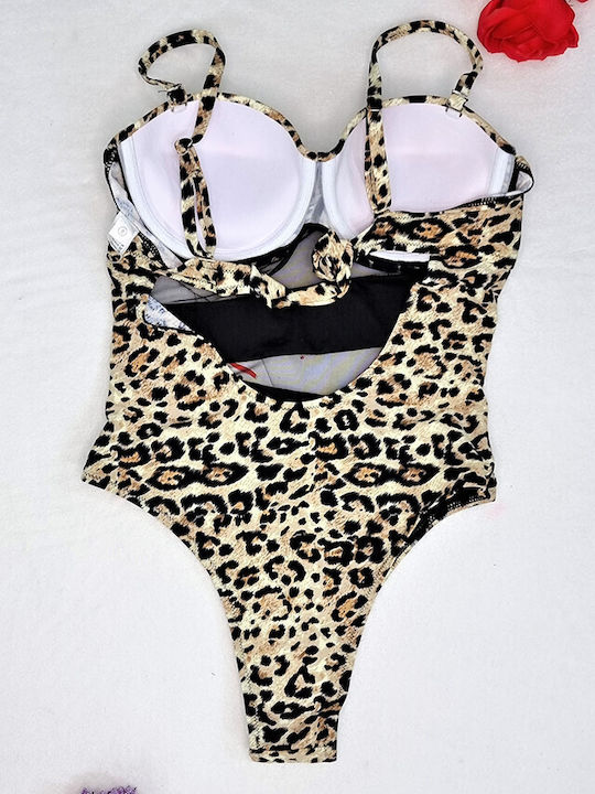 Ολόσωμο Μαγιό Push Up Animal Print Animal Print