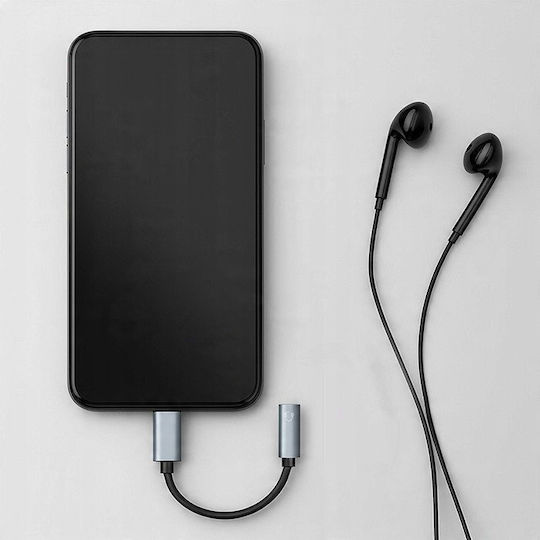 Adaptor Qoltec USB-C La Jack 3.5mm 10cm Aluminiu