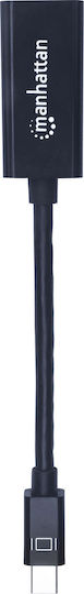 Manhattan Μετατροπέας mini DisplayPort male σε HDMI female 1τμχ 151528