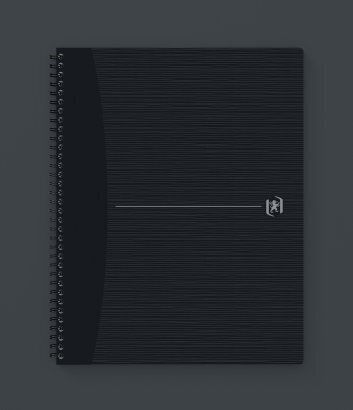 Oxford Notizbuch Spirale Geregelt Schwarz