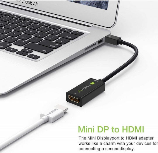 Techly Μετατροπέας mini DisplayPort male σε HDMI female (364170)