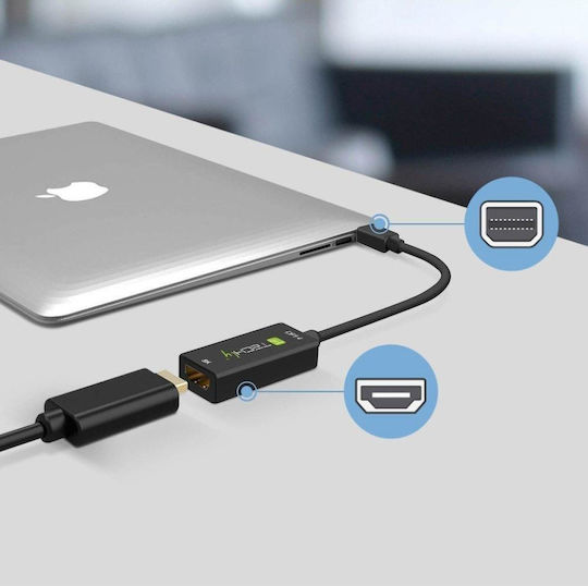 Techly Μετατροπέας mini DisplayPort male σε HDMI female (364170)