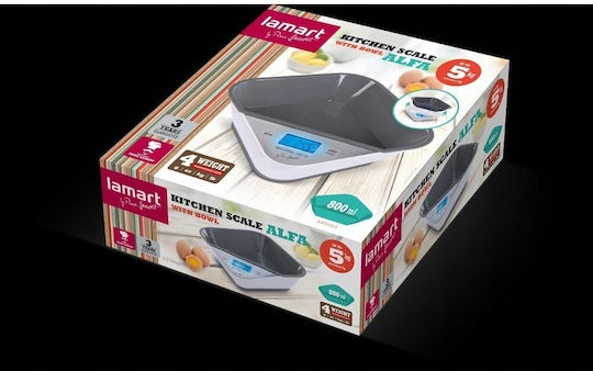 Lamart Digital Kitchen Scale with Bowl White