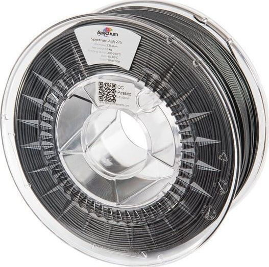 Spectrum Filament Pentru Imprimante 3D ASA 1,75mm Argintiu Star 1kg 1 Bucată Bobină