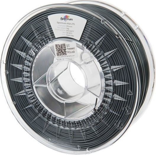 Spectrum ASA 3D Printer Filament 1.75mm Dark Grey 1kg