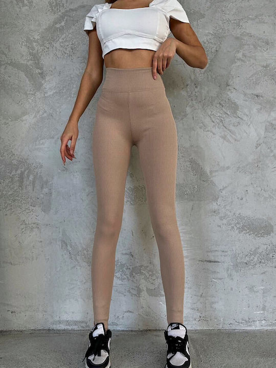 Training Damen Leggings Formendefinition Cream
