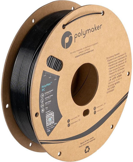 Polymaker PolyMax PC 3D Принтер Филамент 1.75мм Черен 0.75кг