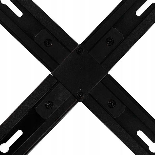 DPM X Typ Verbinder Oberflächenmontierte Schienensystem Schwarz X-line