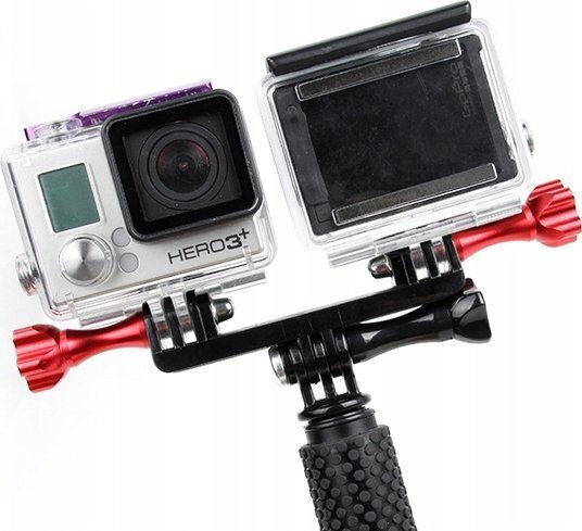Xrec Βάση Ράγα Δύο 2x Κάμερες Gopro Hero 7 6 5 + 4 3+ 3 2