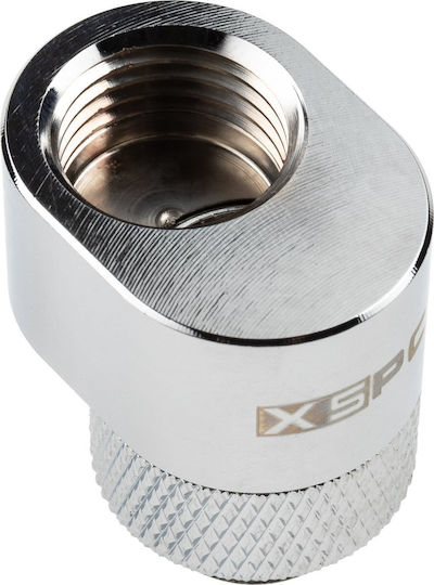 Xspc Xspc G1/4 Rotary Connector 7mm Offset Chrome