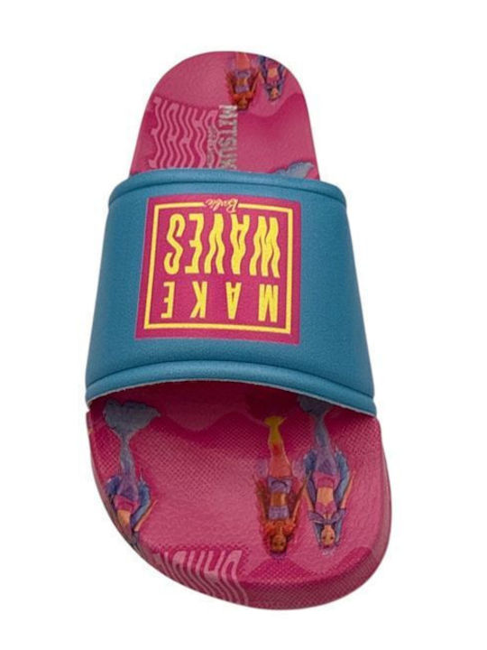 Șlapi pentru copii Barbie Albastre