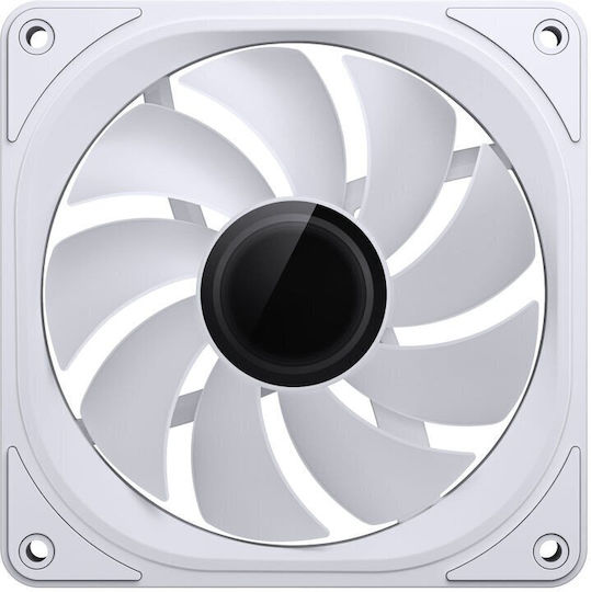 Jonsbo FR-606W Case Fans 120mm (1500rpm) with ARGB Lighting and 4-Pin PWM Connection White