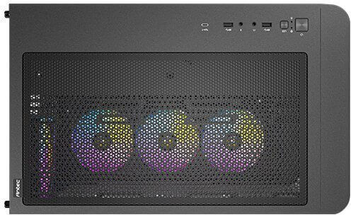 Antec C5 Геймърско бюро Midi Tower Компютърна кутия със страничен прозорец и ARGB осветление Черен