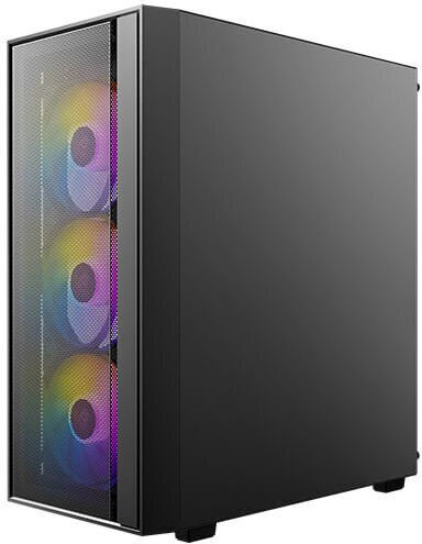Antec AX65 Gaming Midi-Turm Computergehäuse mit Seitenfenster Schwarz