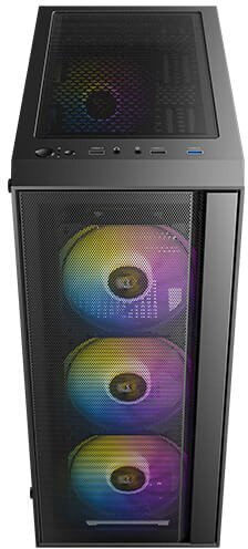 Antec AX65 Gaming Midi-Turm Computergehäuse mit Seitenfenster Schwarz