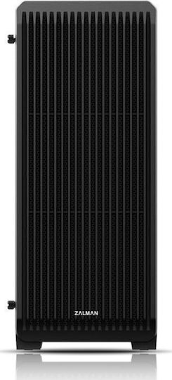 Zalman S2 Gaming Midi Tower Κουτί Υπολογιστή με Πλαϊνό Παράθυρο Μαύρο