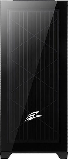 Evolveo Ptero Q2+ ARGB Gaming Midi Tower Κουτί Υπολογιστή με Πλαϊνό Παράθυρο Μαύρο