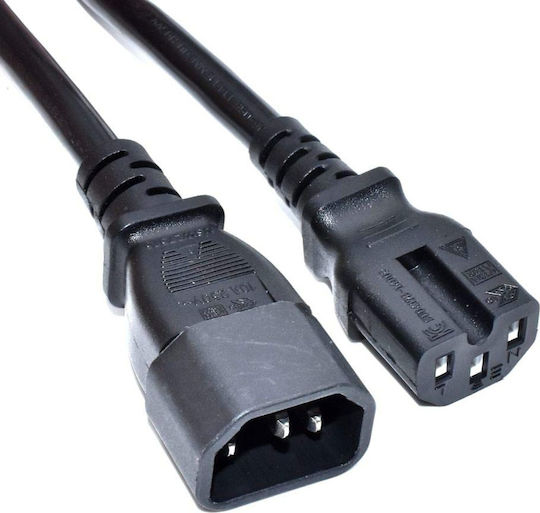 Akyga IEC C14 - IEC C15 Power Cable 3m Black IEC