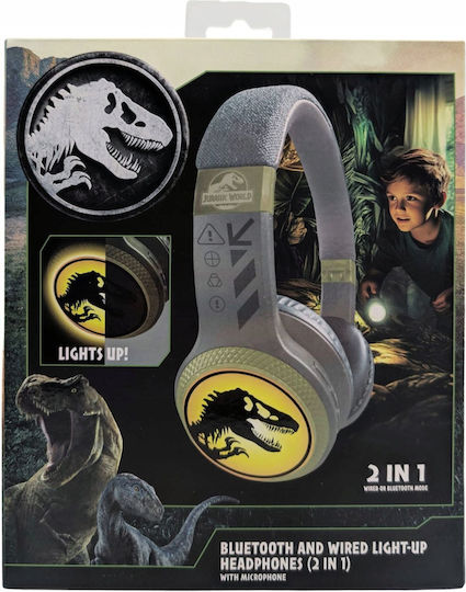 Lazerbuilt T-Rex Kabellose Bluetooth Kinder Am Ohr Kopfhörer Braun