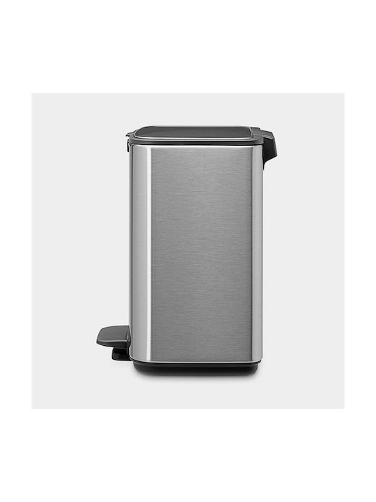 Brabantia Waste Bin Waste made of Stainless Steel with Pedal Gray 4lt 1pcs