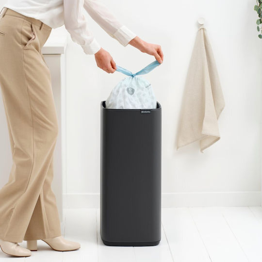 Brabantia Κάδος Απορριμμάτων Πλαστικός Γκρι 30lt