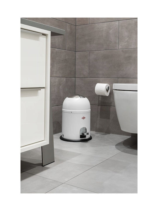 Wesco Κάδος Απορριμμάτων Πλαστικός Λευκός 6lt