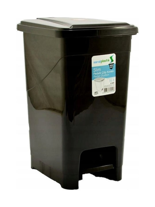 Katex Plastic Waste Bin with Pedal 15lt