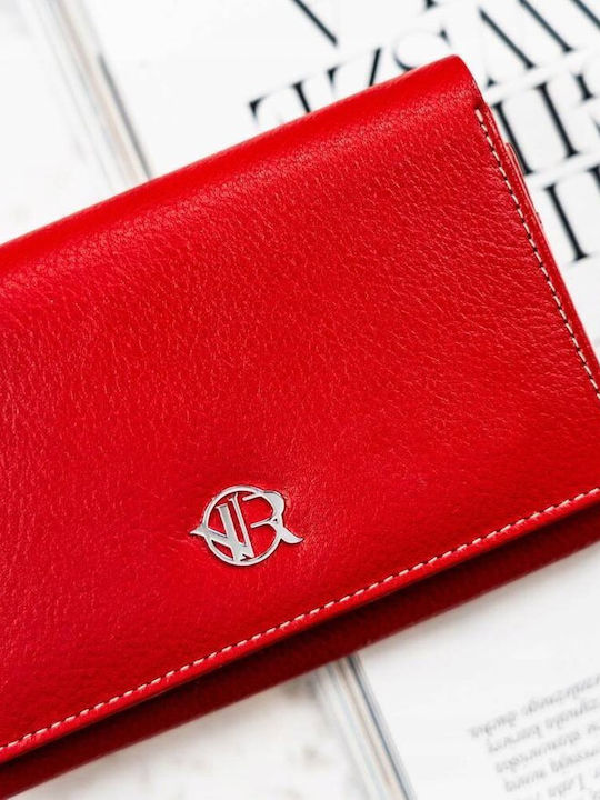 Δερμάτινο Γυναικείο Πορτοφόλι με RFID Κόκκινο