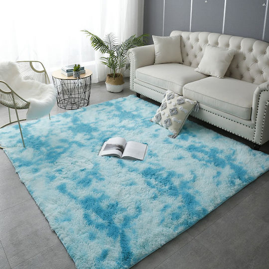 Homeone Χαλί Αντιολισθητικό Shaggy 160x230cm Γαλάζιο
