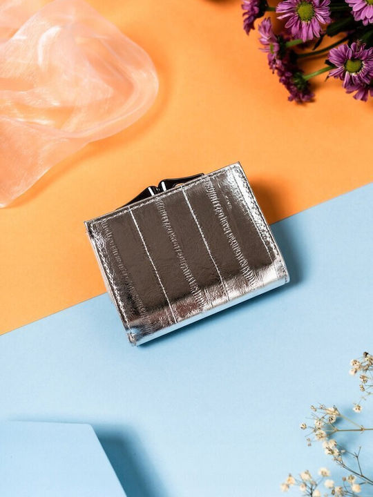 Small Women's Wallet with RFID Silver