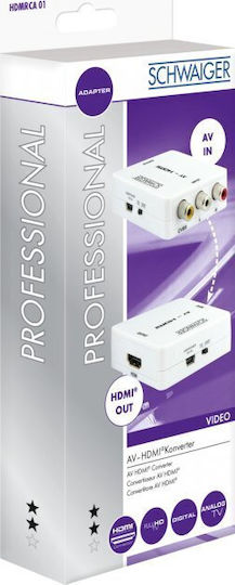 HDMI-Adapter Schwaiger 3 x RCA-Buchse > 1 x Buchse Full HD 1080p