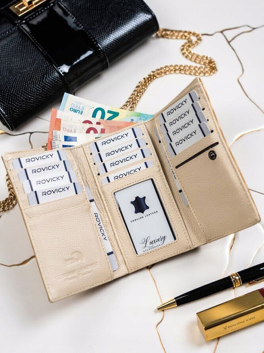 Leather Women's Wallet with RFID Yellow