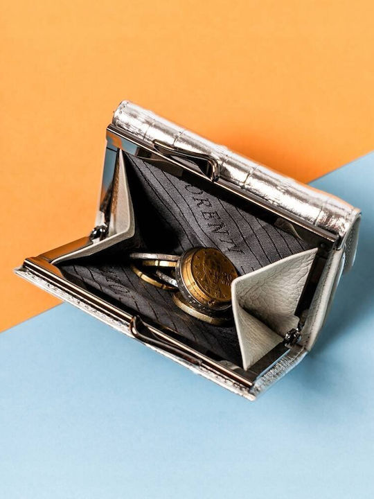 Small Women's Wallet with RFID Silver