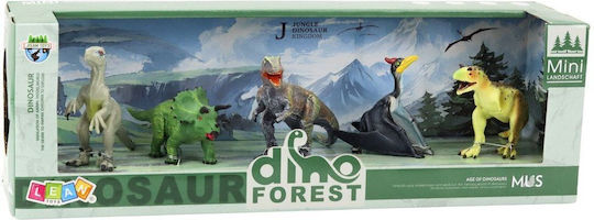 Set 5 Realistische Dinosaurier Figuren Wald