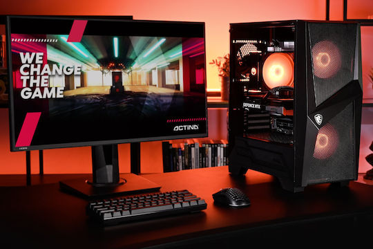 Actina Gaming Desktop PC (Ryzen 7-7700/32GB DDR4/1.0TB SSD/No OS)