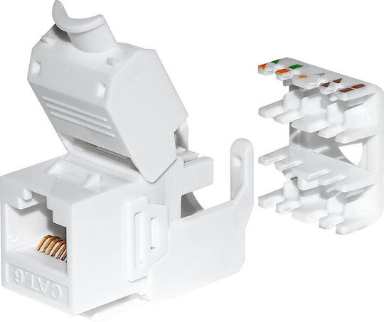 Netrack 105-37 Keystone Jack Module RJ45 cat. 5e UTP, tool-free Netrack