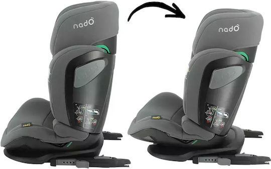 Nado O11 Autositz High-back Booster i-Size mit Isofix Grey 15-36 kg