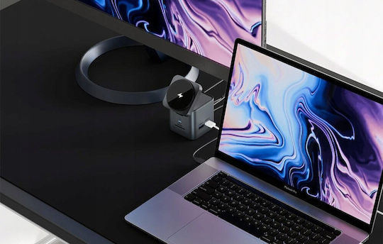 BlitzWolf 9in1 USB-C Докинг станция с HDMI 4K PD Ethernet Черен