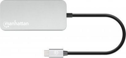 Manhattan USB-C Docking Station με HDMI 4K Ethernet Γκρι (130615)