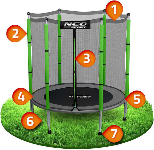 NEO Sport Trampolină pentru copii Diametru 140cm cu Net & Scară