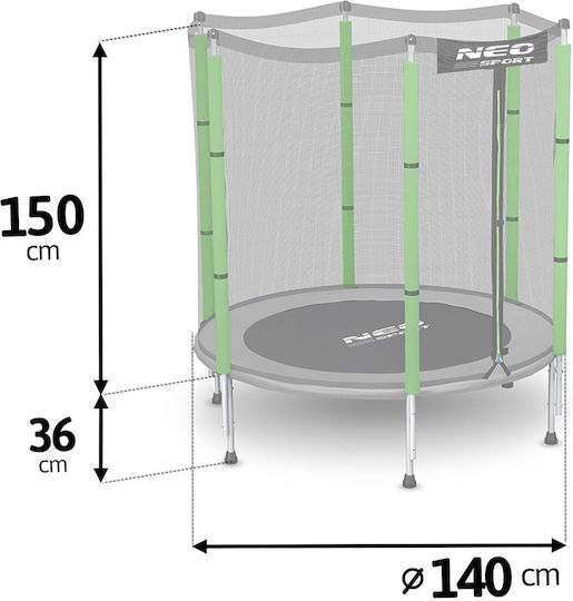 NEO Sport Trampolină pentru copii Diametru 140cm cu Net & Scară