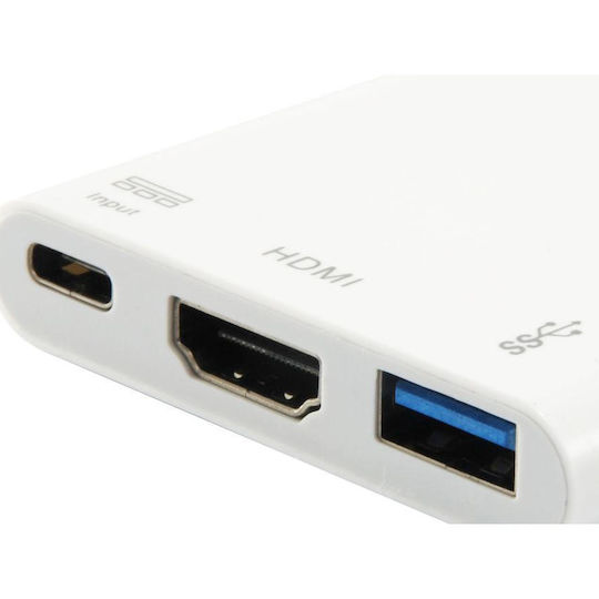 Equip USB-C / USB-A Docking Station mit 4K PD Weiß (133461)