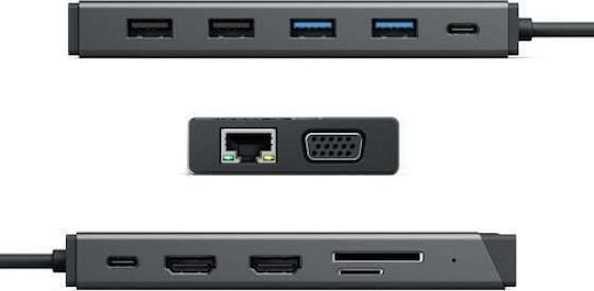 Alogic USB-C Docking Station mit HDMI 4K PD Ethernet Schwarz (DUCDMV2)