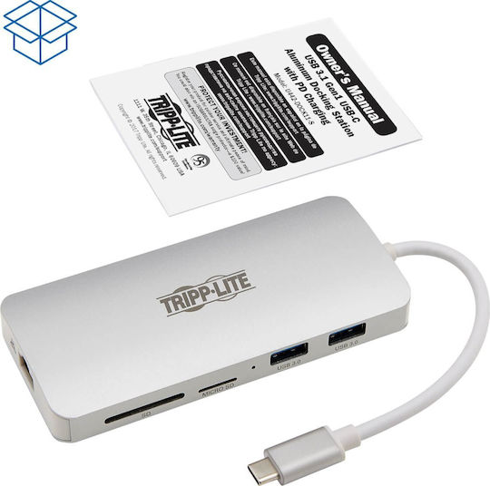 Eaton USB-C Docking Station with HDMI 4K PD Ethernet Gray (U442-DOCK11-S)