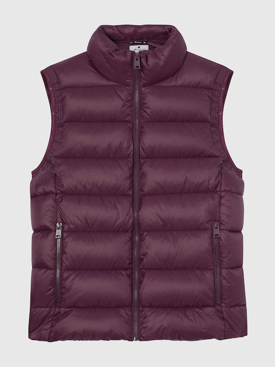 Γυναικείο Αμάνικο Μπουφάν για Χειμώνα Medium Ruby