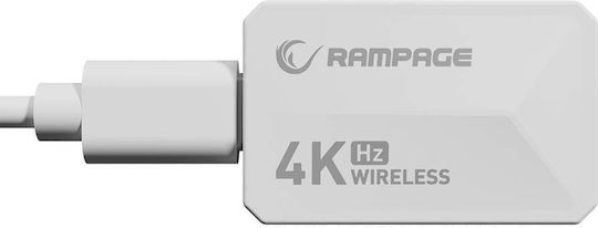 Rampage Zenith Pro Wireless RGB Gaming Mouse 26000 DPI White